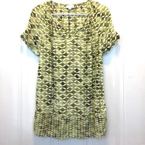 ‼️ Final clearance ‼️ J.Jill green print top S